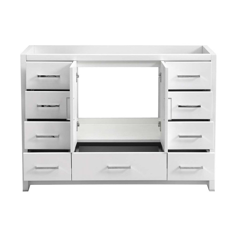 Fresca Imperia 48" Glossy White Free Standing Modern Bathroom Cabinet