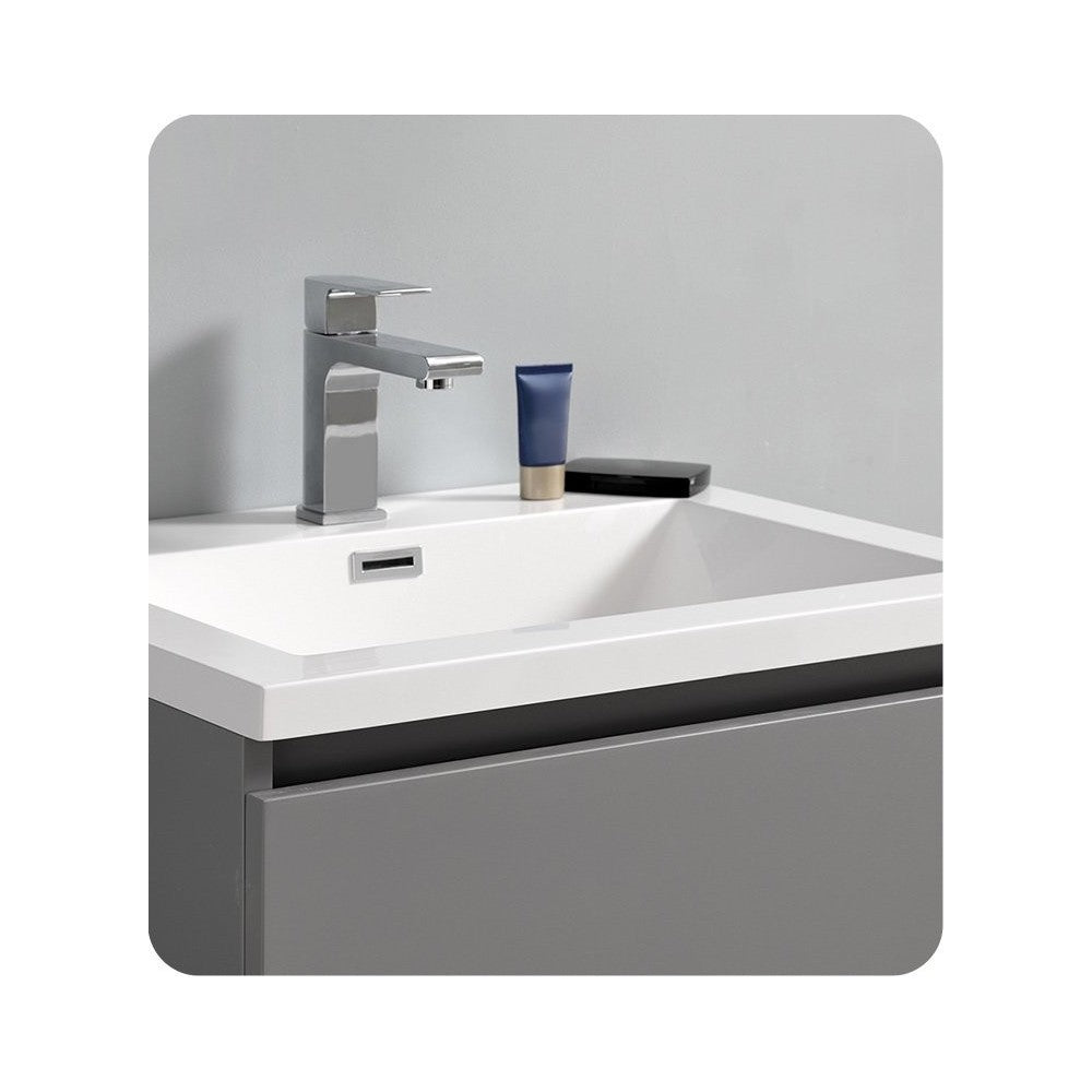 Fresca Lazzaro 24" Gray Free Standing Modern Bathroom Cabinet