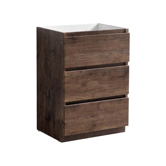 Fresca Lazzaro 24" Rosewood Free Standing Modern Bathroom Cabinet