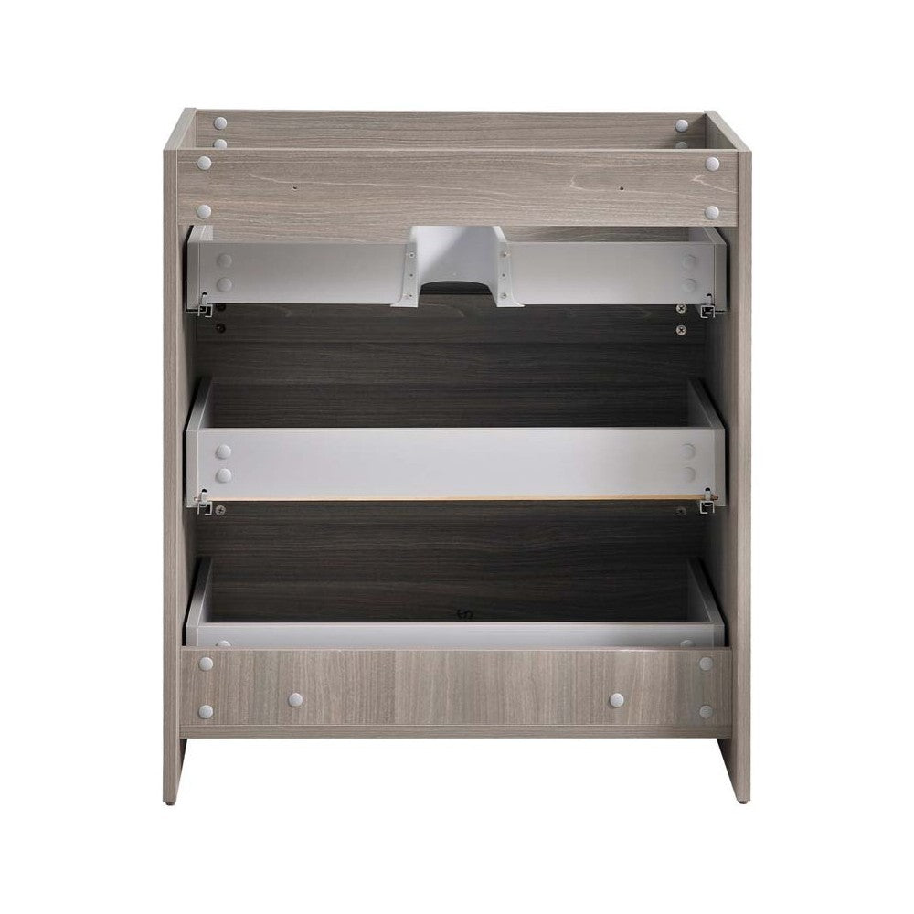 Fresca Lazzaro 30" Gray Wood Free Standing Modern Bathroom Cabinet