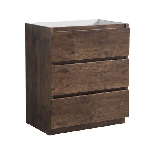 Fresca Lazzaro 30" Rosewood Free Standing Modern Bathroom Cabinet