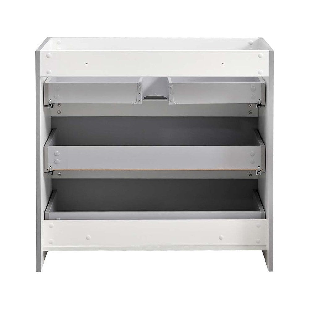 Fresca Lazzaro 36" Gray Free Standing Modern Bathroom Cabinet