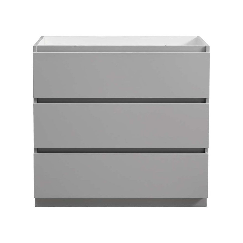 Fresca Lazzaro 36" Gray Free Standing Modern Bathroom Cabinet