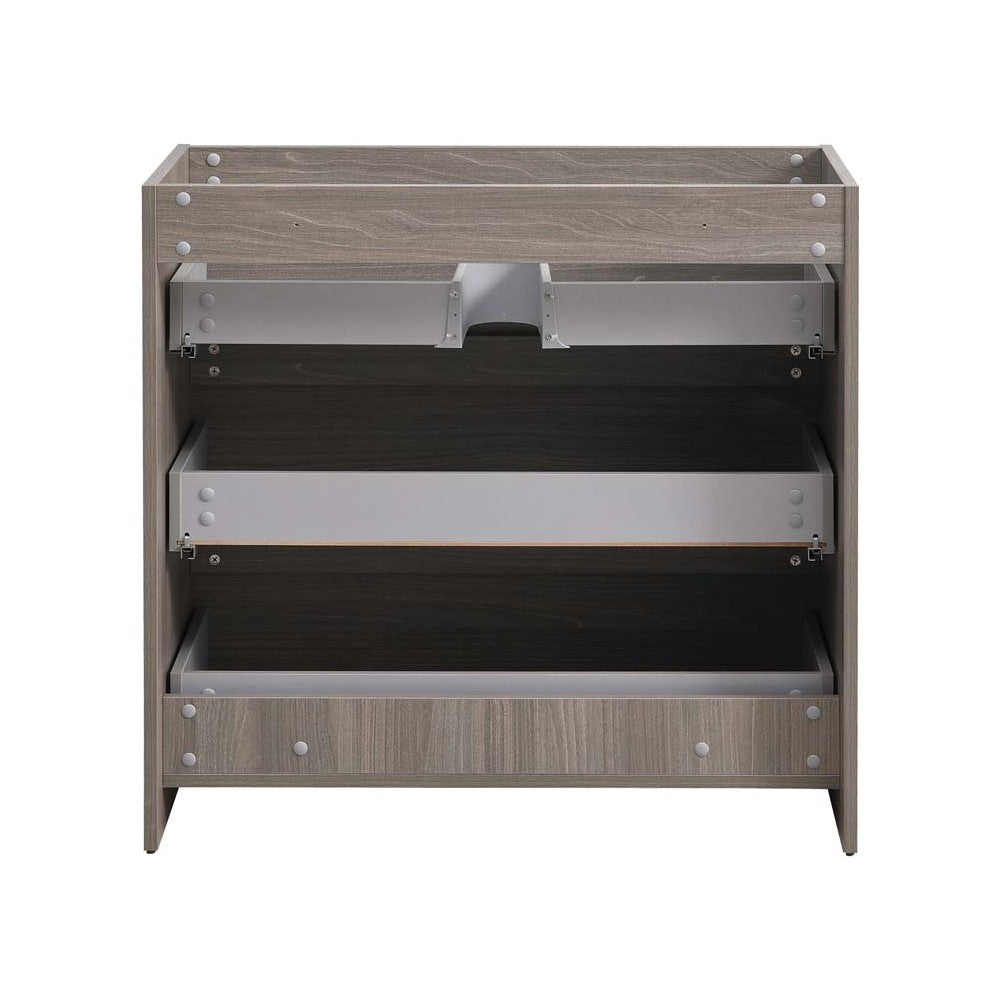 Fresca Lazzaro 36" Gray Wood Free Standing Modern Bathroom Cabinet