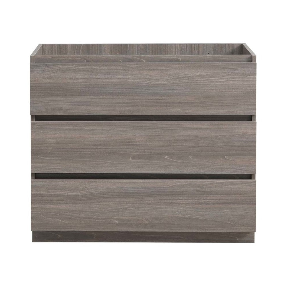 Fresca Lazzaro 42" Gray Wood Free Standing Modern Bathroom Cabinet