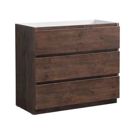 Fresca Lazzaro 42" Rosewood Free Standing Modern Bathroom Cabinet