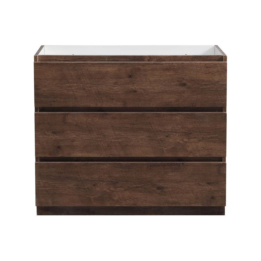 Fresca Lazzaro 42" Rosewood Free Standing Modern Bathroom Cabinet