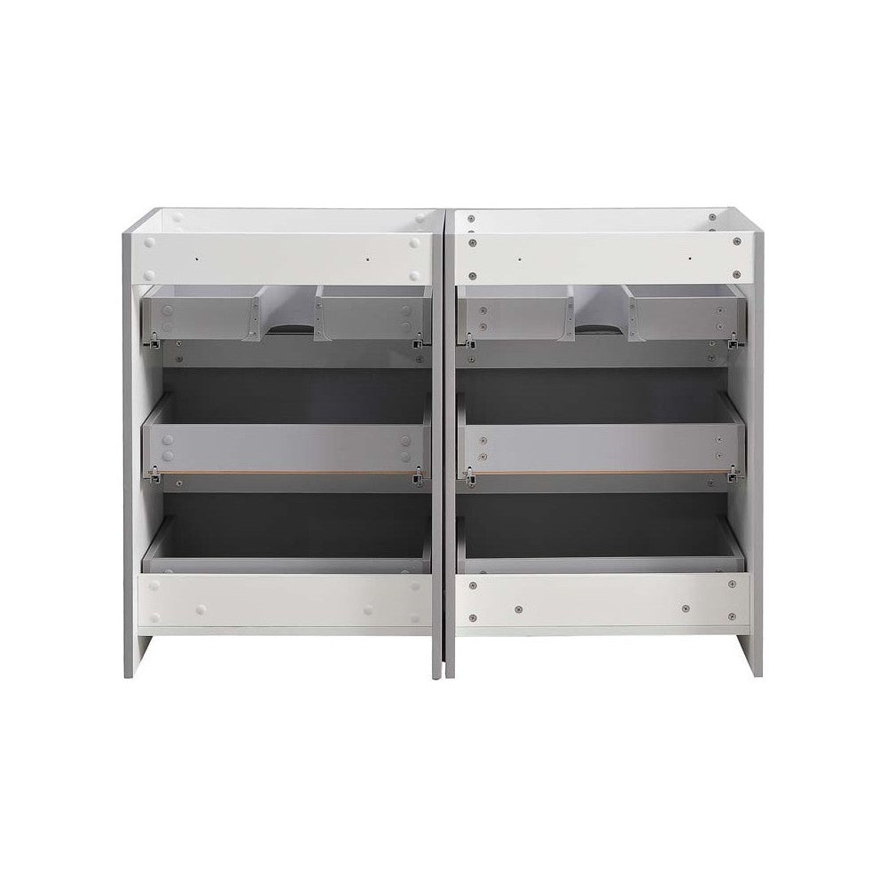 Fresca Lazzaro 48" Gray Free Standing Double Sink Modern Bathroom Cabinet