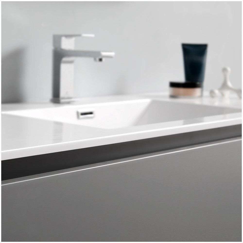 Fresca Lazzaro 48" Gray Free Standing Modern Bathroom Vanity w/ Medicine Cabinet