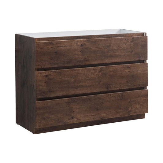 Fresca Lazzaro 48" Rosewood Free Standing Modern Bathroom Cabinet