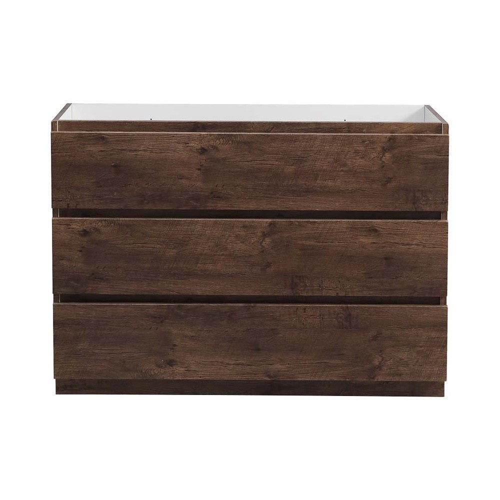 Fresca Lazzaro 48" Rosewood Free Standing Modern Bathroom Cabinet