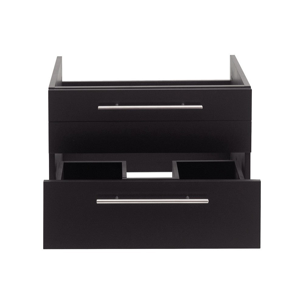 Fresca Lucera 24" Espresso Wall Hung Undermount Sink Modern Bathroom Cabinet