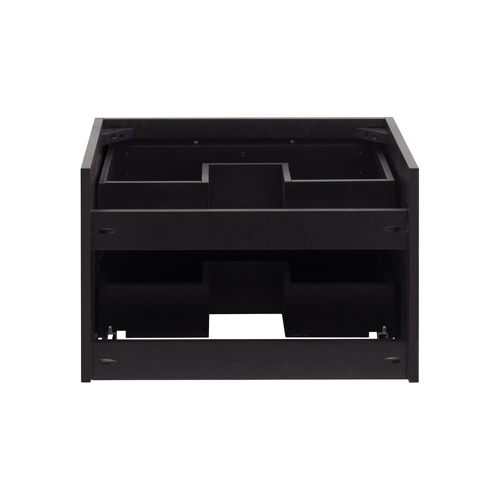 Fresca Lucera 24" Espresso Wall Hung Vessel Sink Modern Bathroom Cabinet
