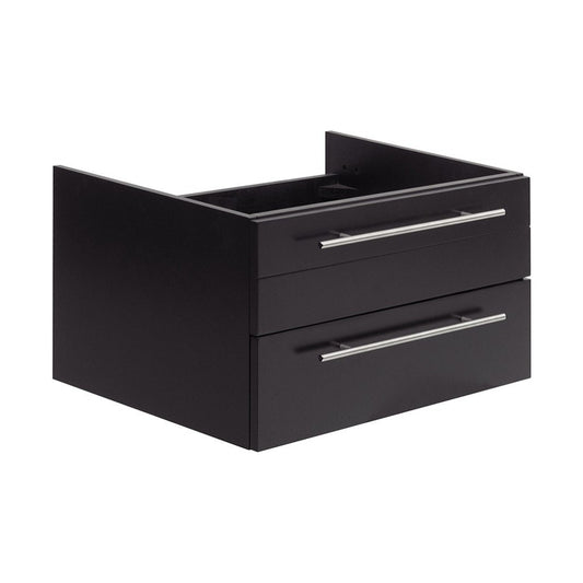 Fresca Lucera 30" Espresso Wall Hung Undermount Sink Modern Bathroom Cabinet