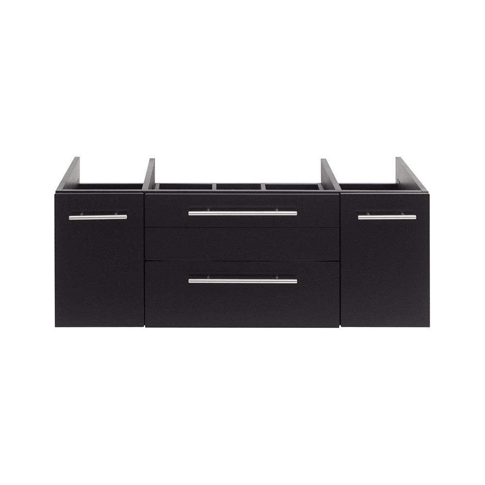 Fresca Lucera 42" Espresso Wall Hung Vessel Sink Modern Bathroom Cabinet