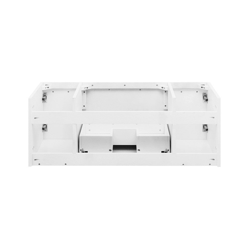 Fresca Lucera 42" White Wall Hung Undermount Sink Modern Bathroom Cabinet