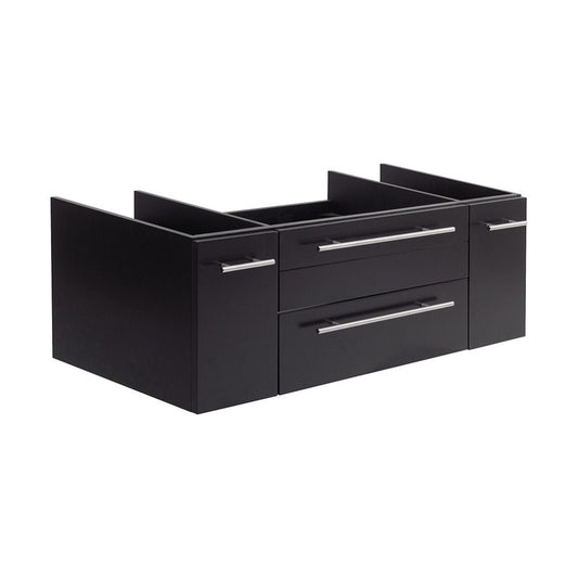 Fresca Lucera 48" Espresso Wall Hung Undermount Sink Modern Bathroom Cabinet