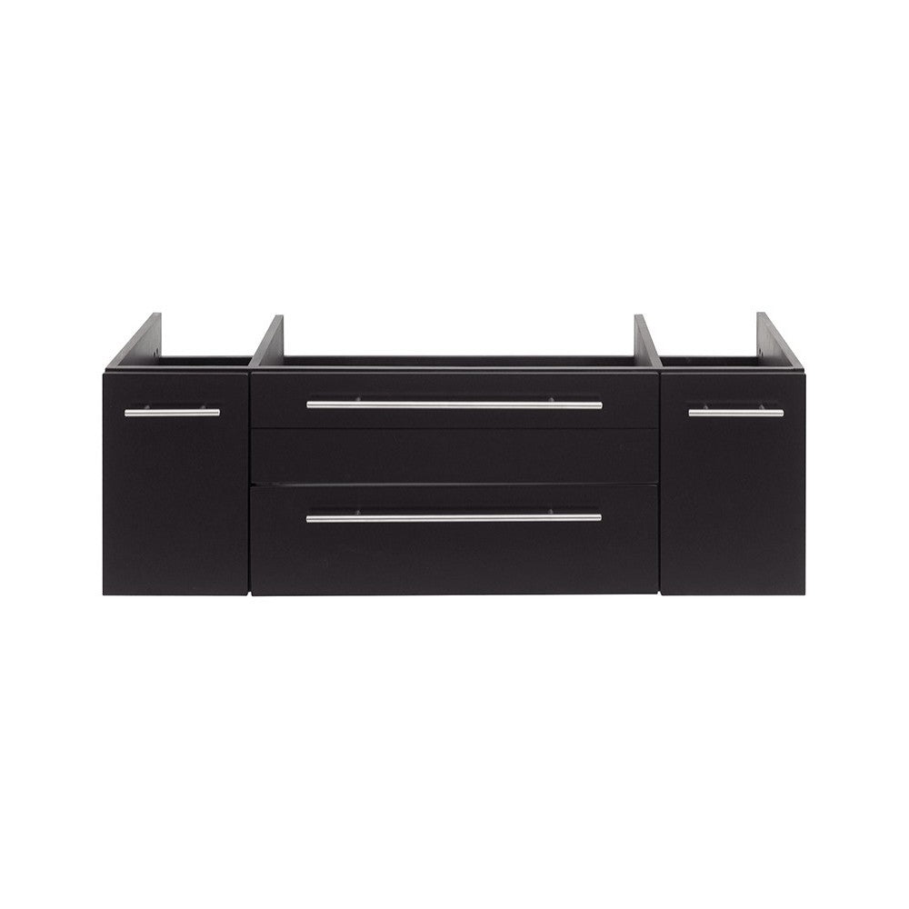 Fresca Lucera 48" Espresso Wall Hung Undermount Sink Modern Bathroom Cabinet