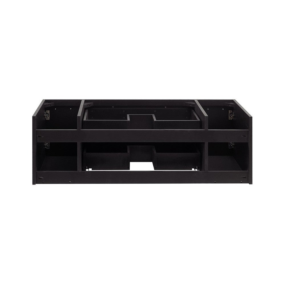 Fresca Lucera 48" Espresso Wall Hung Vessel Sink Modern Bathroom Cabinet