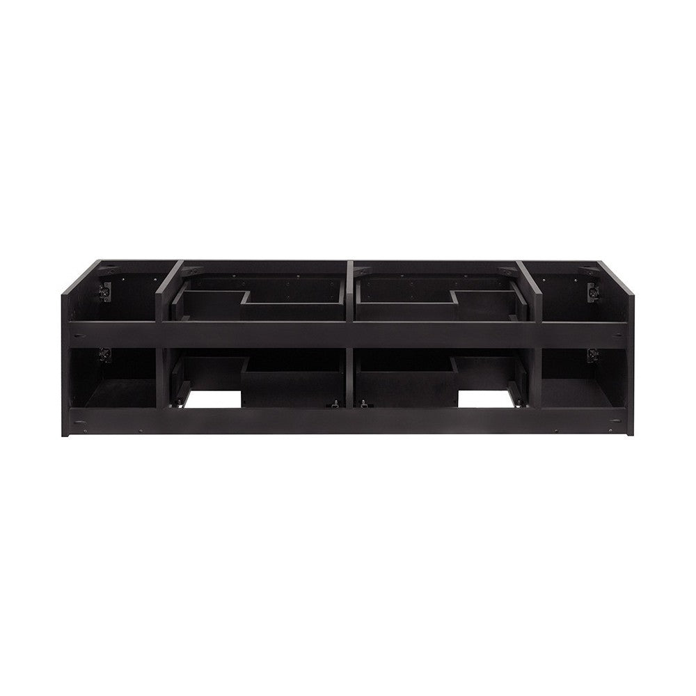 Fresca Lucera 60" Espresso Wall Hung Double Vessel Sink Modern Bathroom Cabinet