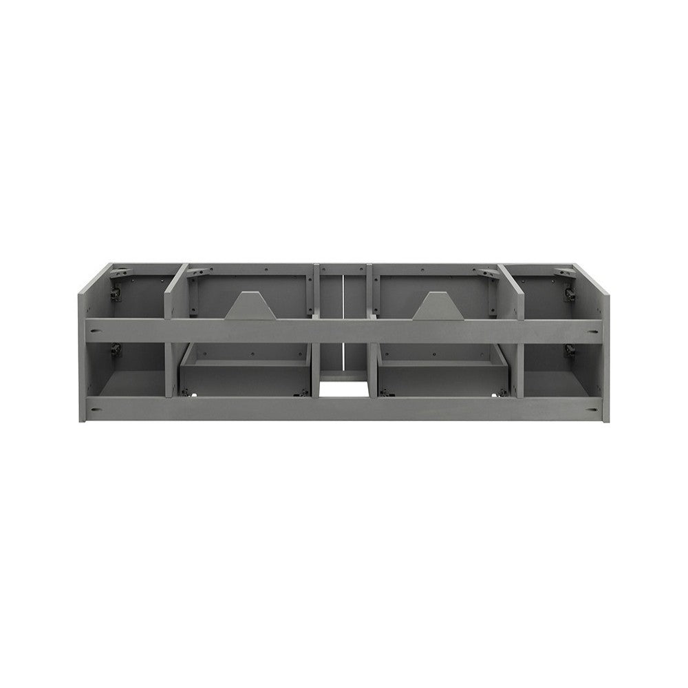Fresca Lucera 60" Gray Wall Hung Single Undermount Sink Modern Bathroom Cabinet