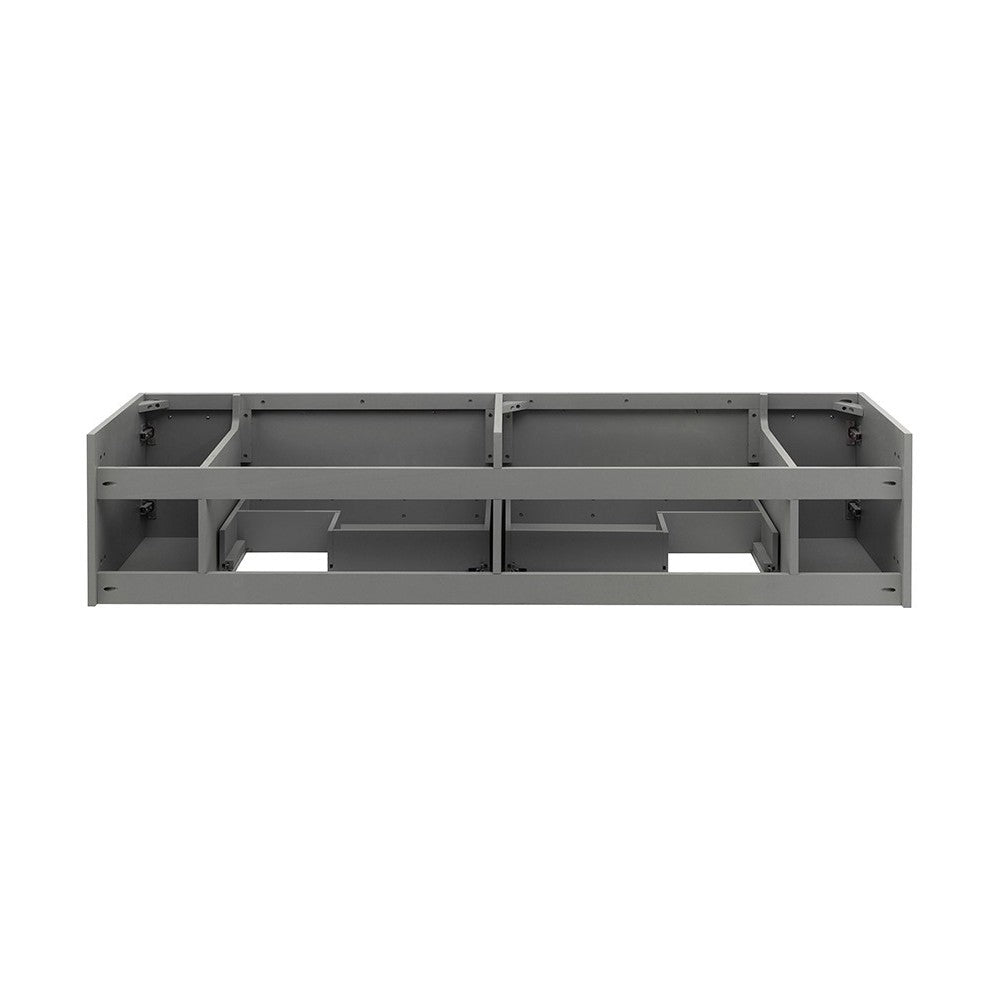 Fresca Lucera 72" Gray Wall Hung Double Undermount Sink Modern Bathroom Cabinet