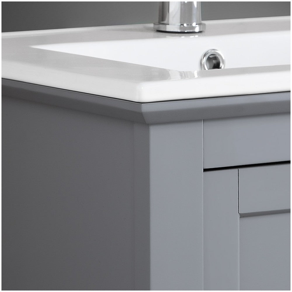 Fresca Manchester 24" Gray Traditional Bathroom Vanity