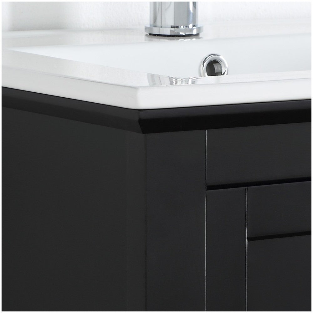 Fresca Manchester 30" Black Traditional Bathroom Vanity