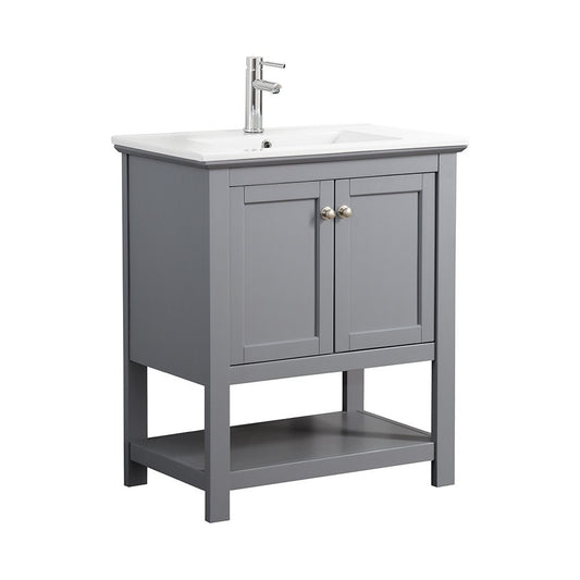 Fresca Manchester 30" Gray Traditional Bathroom Vanity