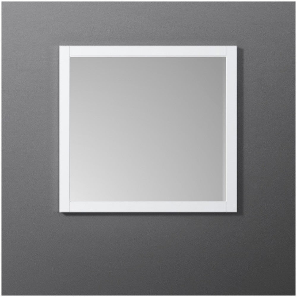 Fresca Manchester 30" White Traditional Bathroom Mirror