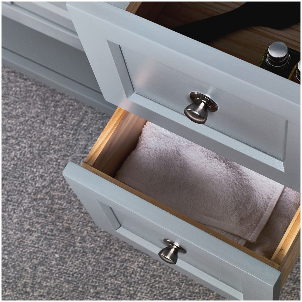 Fresca Manchester 42" Gray Traditional Bathroom Cabinet w/ Top & Sink