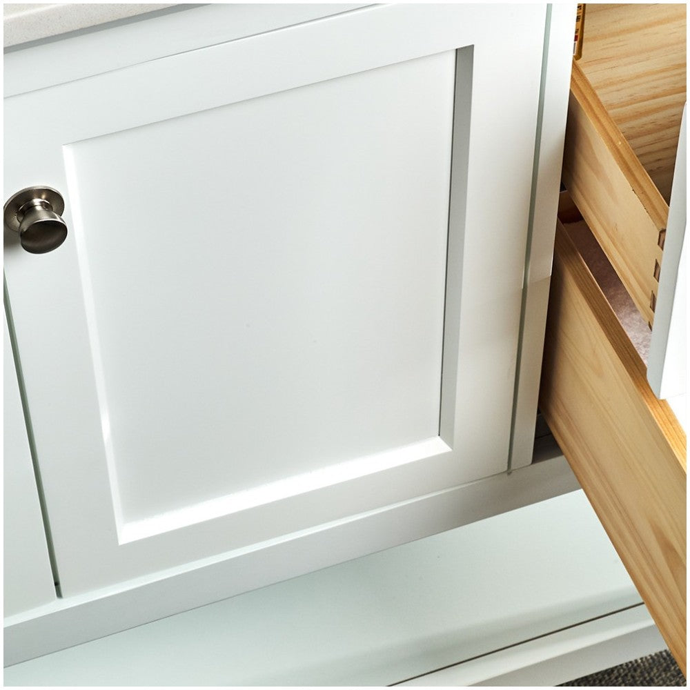 Fresca Manchester 42" White Traditional Bathroom Cabinet w/ Top & Sink