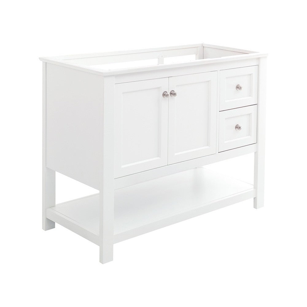 Fresca Manchester 42" White Traditional Bathroom Cabinet