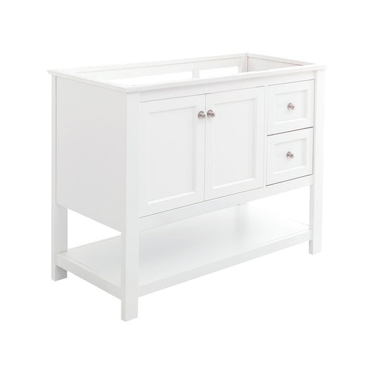 Fresca Manchester 42" White Traditional Bathroom Cabinet