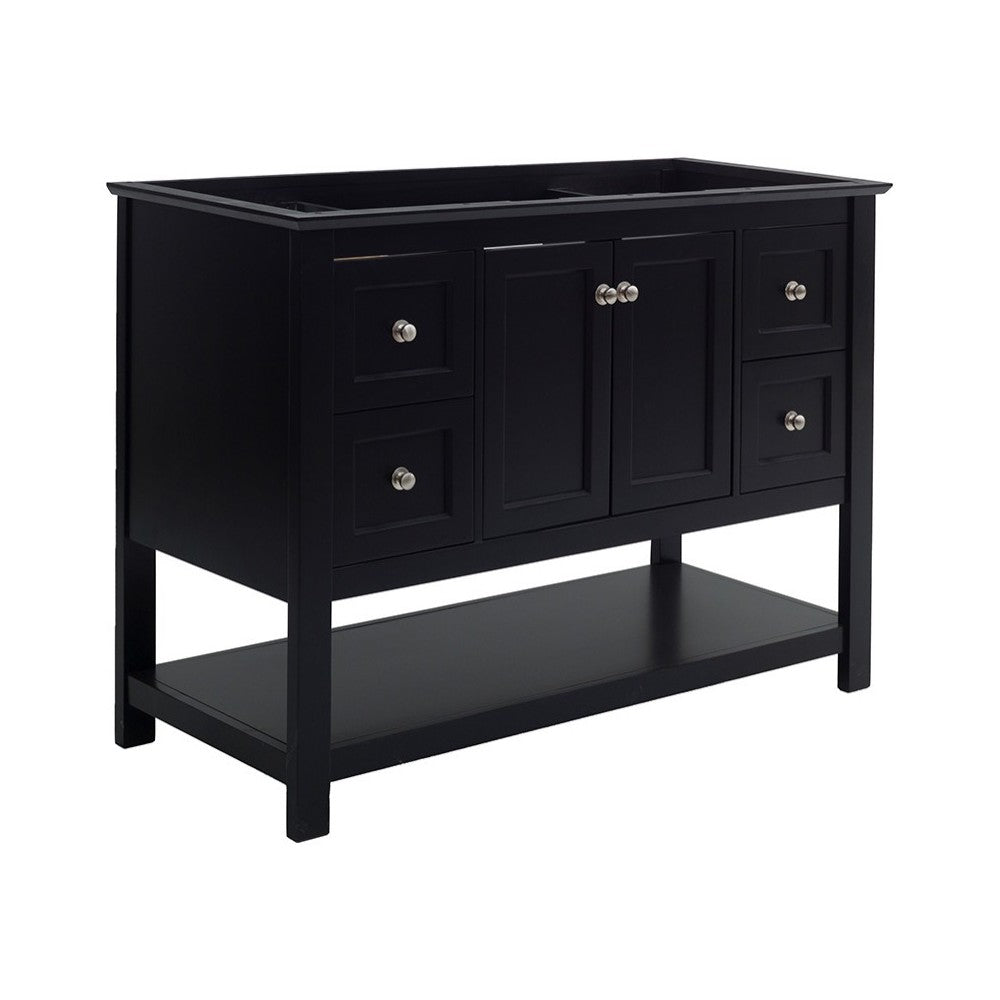 Fresca Manchester 48" Black Traditional Bathroom Cabinet