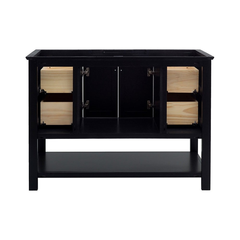 Fresca Manchester 48" Black Traditional Bathroom Cabinet