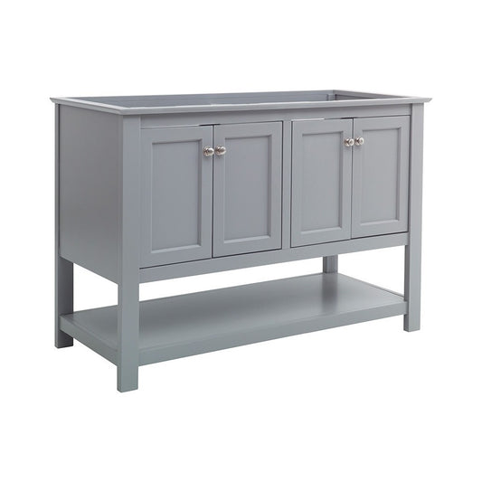 Fresca Manchester 48" Gray Traditional Double Sink Bathroom Cabinet