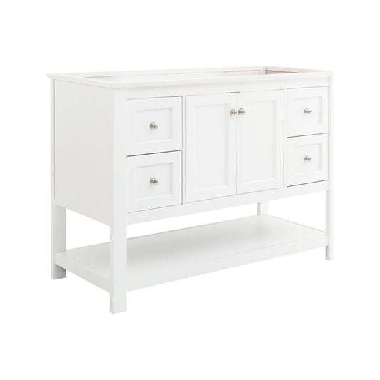 Fresca Manchester 48" White Traditional Bathroom Cabinet