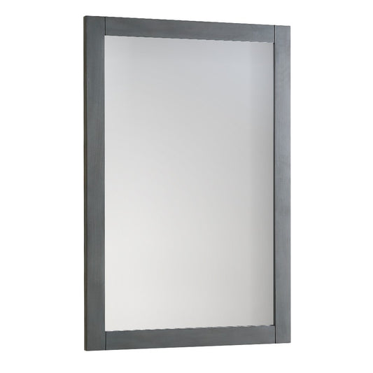 Fresca Manchester Regal 20" Gray Wood Veneer Traditional Bathroom Mirror