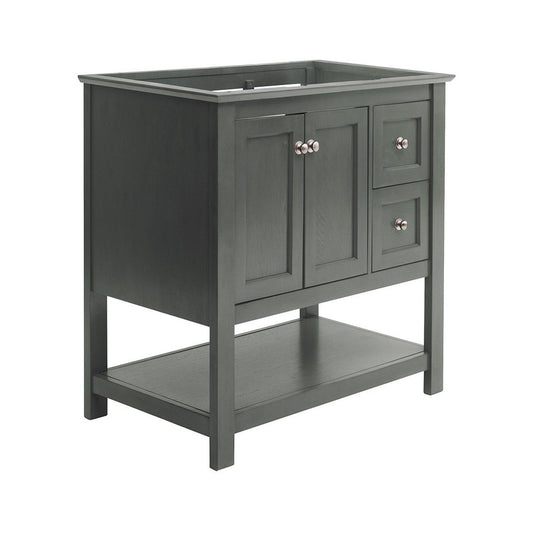 Fresca Manchester Regal 36" Gray Wood Veneer Traditional Bathroom Cabinet