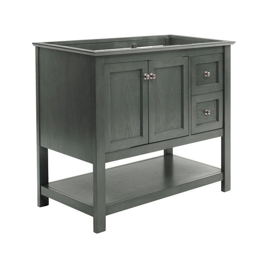 Fresca Manchester Regal 42" Gray Wood Veneer Traditional Bathroom Cabinet