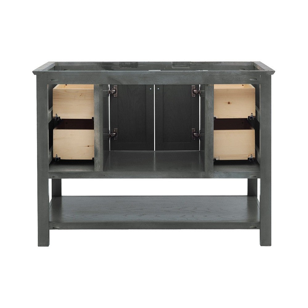 Fresca Manchester Regal 48" Gray Wood Veneer Traditional Bathroom Cabinet