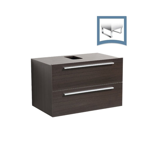 Fresca Medio 32" Gray Oak Modern Bathroom Cabinet
