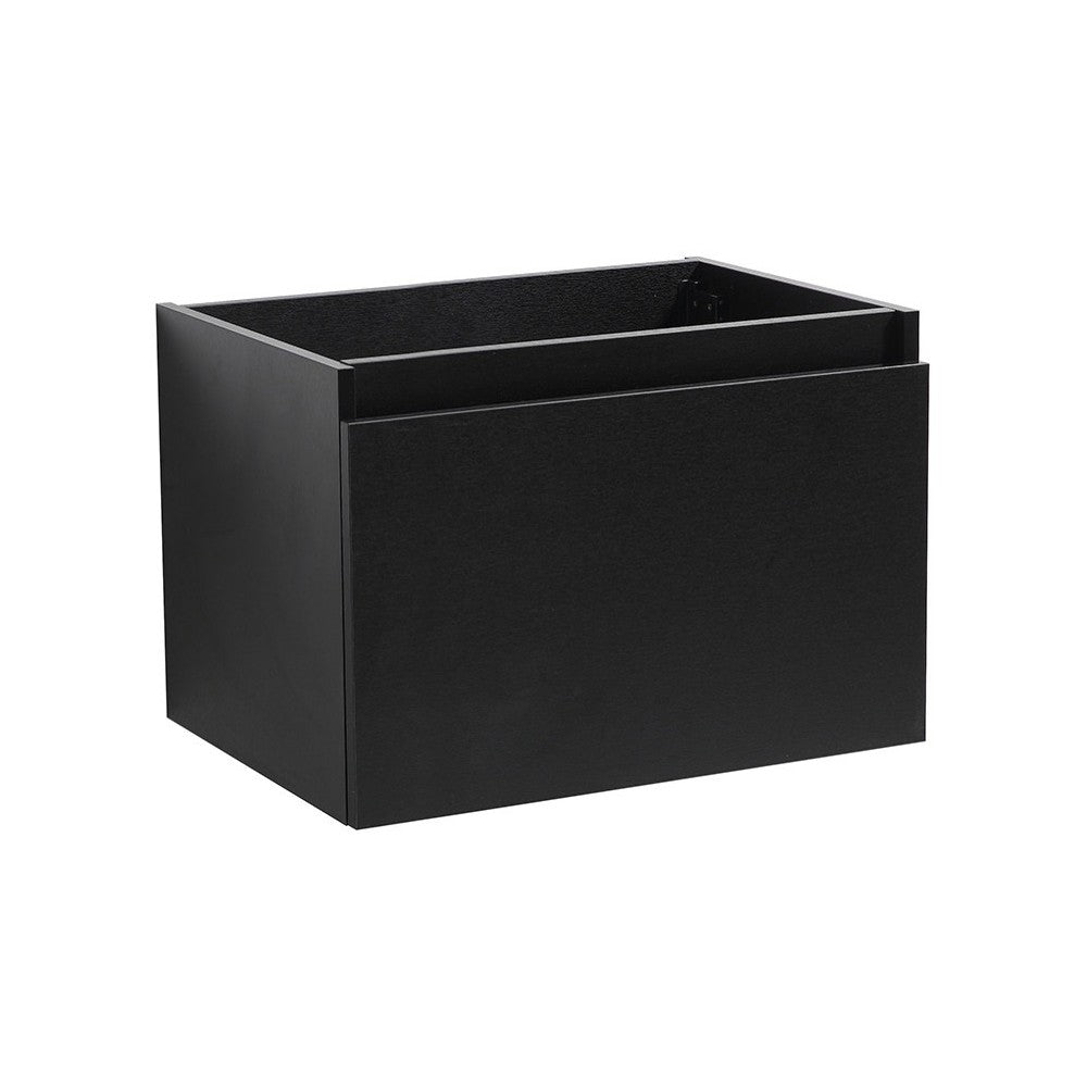 Fresca Mezzo 30" Black Wall Hung Modern Bathroom Cabinet