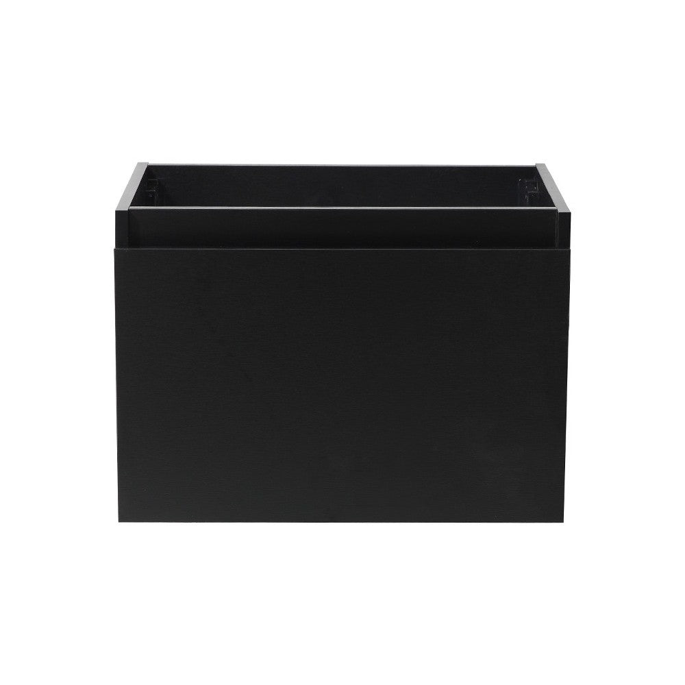 Fresca Mezzo 30" Black Wall Hung Modern Bathroom Cabinet