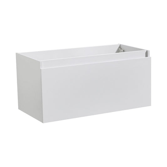 Fresca Mezzo 36" White Wall Hung Modern Bathroom Cabinet