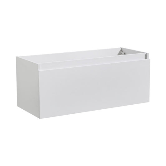 Fresca Mezzo 48" White Wall Hung Modern Bathroom Cabinet