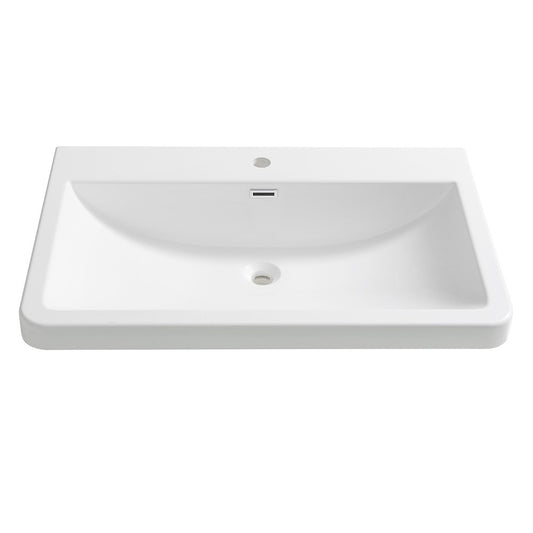 Fresca Milano 32" White Integrated Sink / Countertop