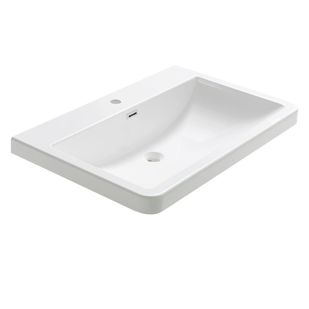 Fresca Milano 32" White Integrated Sink / Countertop