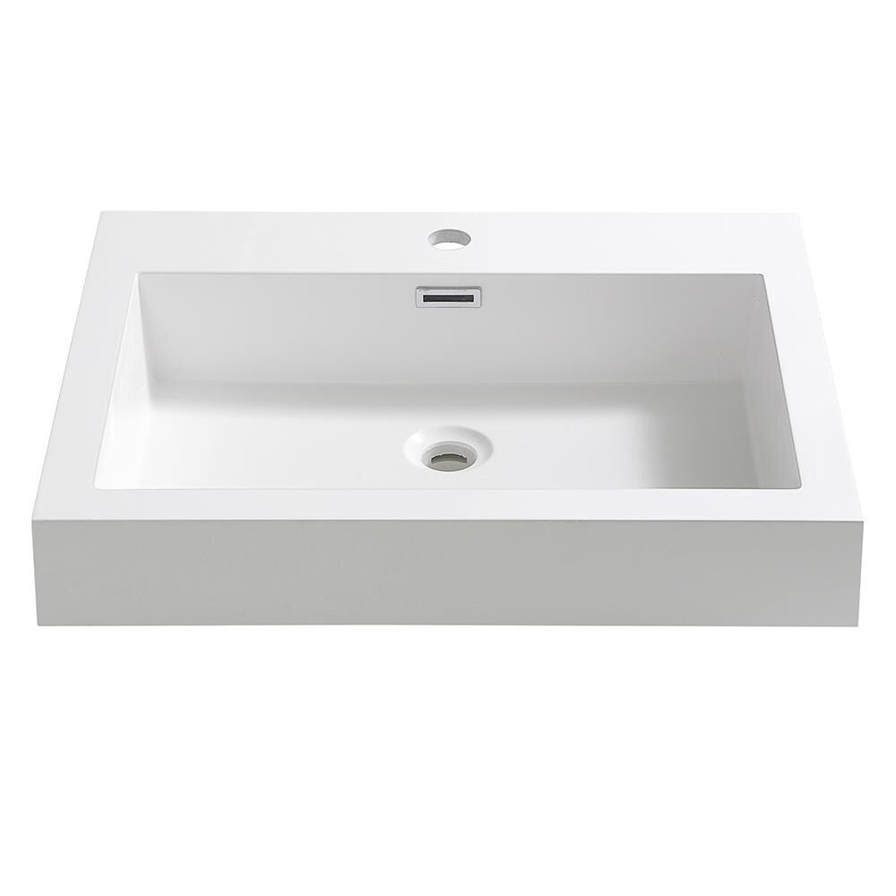 Fresca Nano 24" White Integrated Sink / Countertop